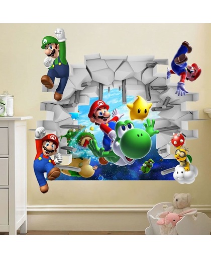 Mario Kinderkamer 3D Muur Sticker