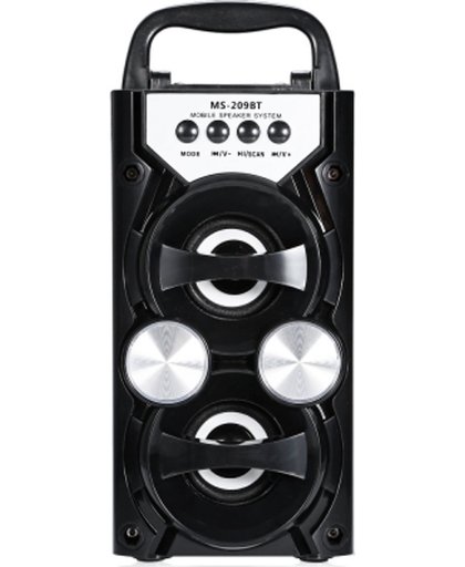 Mini LED Draadloze Bluetooth Speaker | Multi Draagbare LED Bluetooth Speaker | FM-radio Draadloze Bluetooth Speaker | Zwart