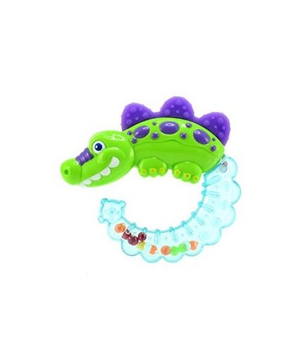 Toi Toys krokodillen rammelaar groen 12 cm