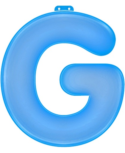 Opblaas letter G blauw