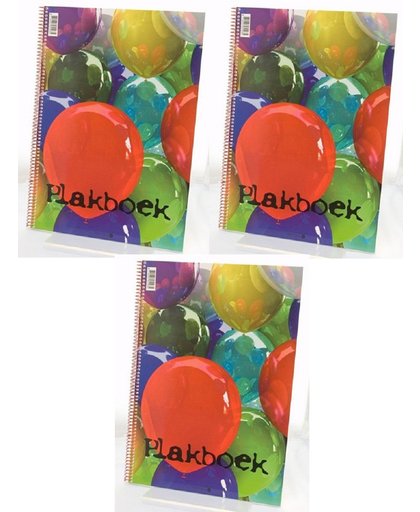 3 Plakboeken Ballon - 20 Vel - 120grams - 23x33cm