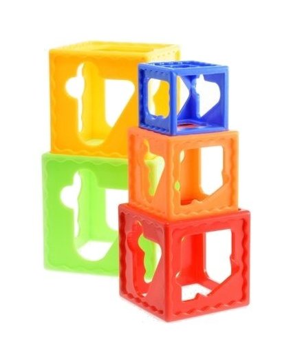 Toi Toys myFirst stapel kubus 5 stuks