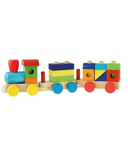 Toi Toys houten trein 46 cm 16 delig