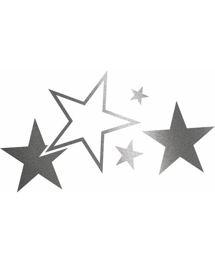 Foliatec Cardesign Sticker - Stars - Grafiet - Breedte 63cm X Hoogte 39cm