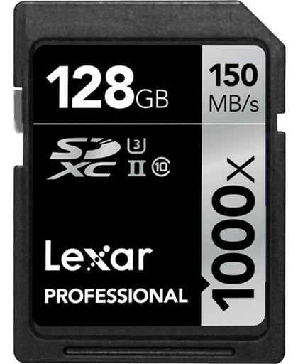 Lexar Professional UHS-II SD kaart 128GB 1000x