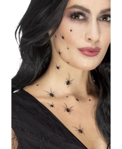 Spinnetjes Tijdelijke Tattoo 16st Halloween