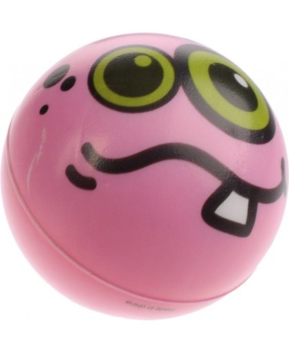 Toi Toys stuiterbal monster ballz roze 8 cm