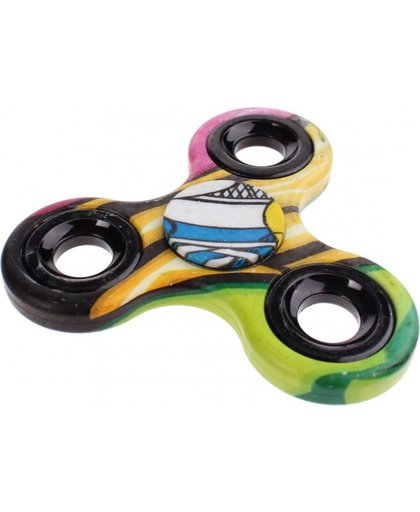 Toi Toys fidget spinner multicolor print 8 cm