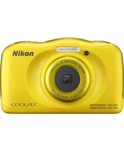 Nikon Coolpix W100 Geel - Camera met rugzak