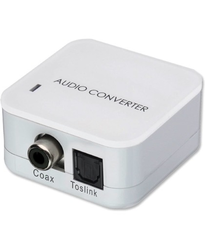 Lindy SPDIF Digital / Toslink Audio Converter Toslink RCA Wit kabeladapter/verloopstukje
