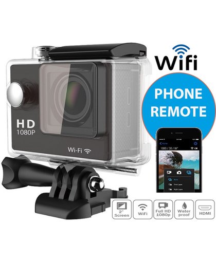Action Camera EKEN W9s Full HD Wifi & HDMI & 11 Accessoires + Waterproof Bag