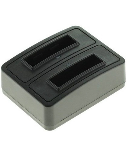 Dual Battery Chargingdock compatible met QUMOX Actioncam SJ4000