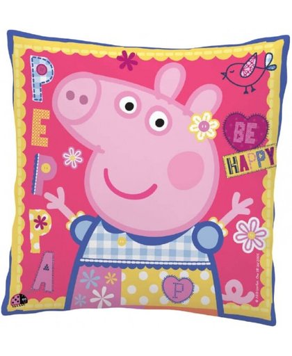 Peppa Pig kussen 35 x 35 cm polyester