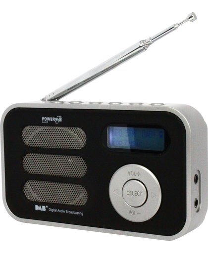 POWERplus Stork Solar DAB+ FM Pocket Radio - Digitale Radio - Klok - Alarm - Digital - Zonne-energie
