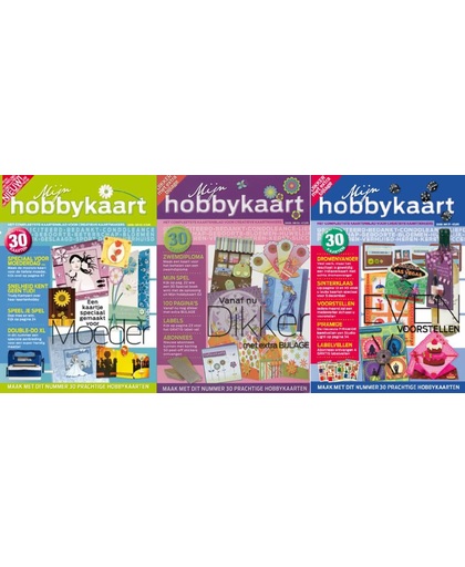 3x verschillende Mijn Hobbykaart Magazines