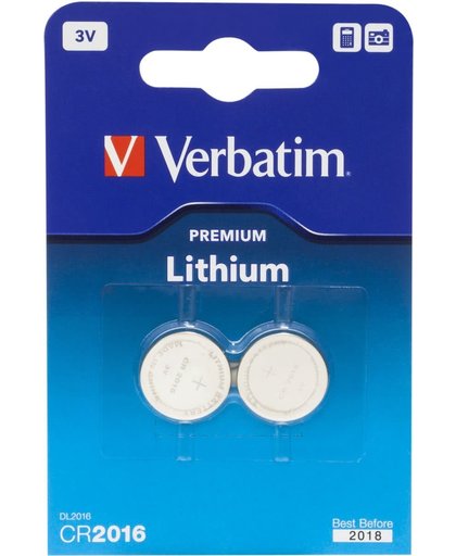 Verbatim Lithium-knoopbatterijen CR2016