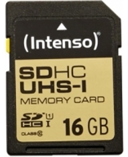 Intenso 16GB SDHC 16GB SDHC UHS Klasse 10 flashgeheugen