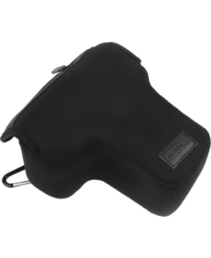 NEOpine Neoprene Soft hoesje Bag met Hook voor Canon 450D / 500D / 550D / 600D, Nikon D3100 / D3200 / D5200(zwart)