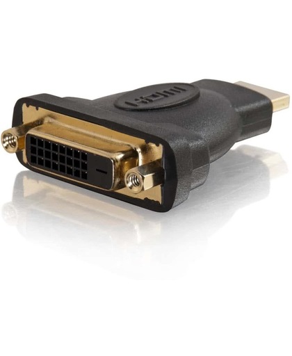 C2G 80348 kabeladapter/verloopstukje HDMI DVI-I Zwart