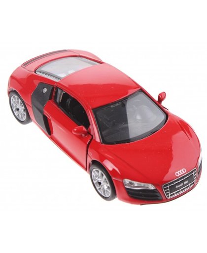 Welly schaalmodel Audi R8 rood