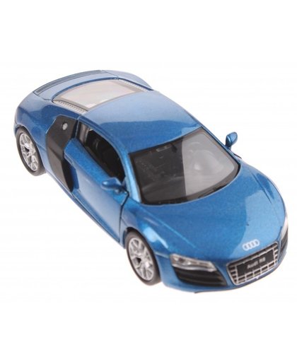 Welly schaalmodel Audi R8 blauw