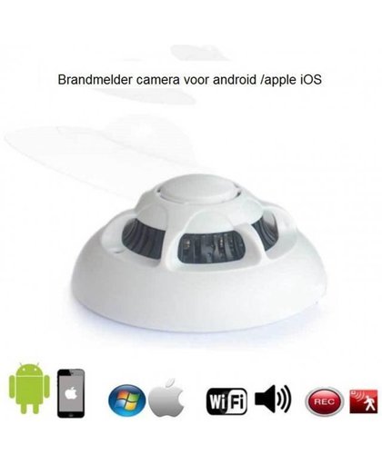 Rookmelder met verborgen IP camera Spy cam + WIFI draadloos Nachtzicht 1080P HD