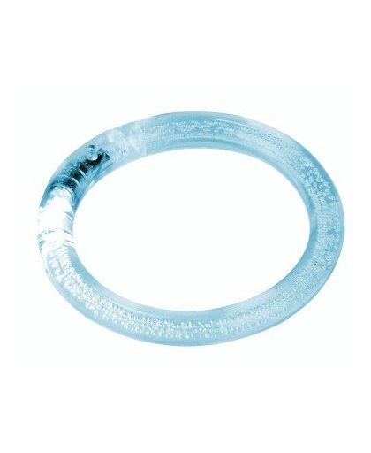 Moses armband met discolicht 8,5 cm blauw
