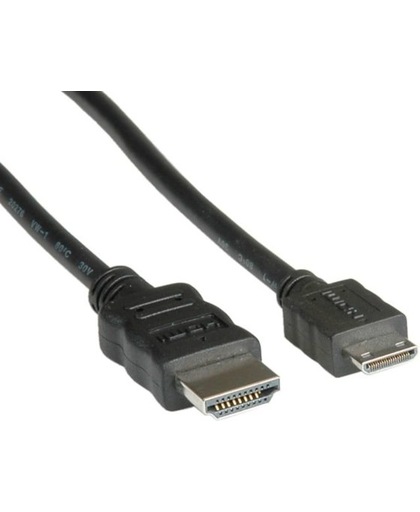 Value Monitorkabel HDMI High Speed HDMI Male - Mini HDMI Male 2,0m