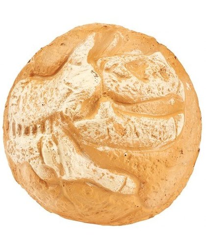Moses stuiterbal met dinofossiel 6,5 cm beige