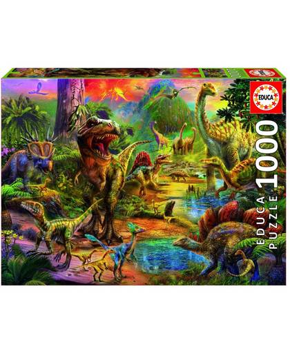 Educa Het land van de dinosaurussen - 1000 stukjes