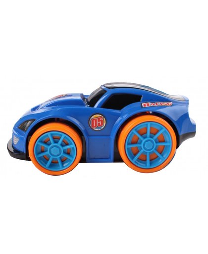 Toi Toys turbo racer raceauto 13 cm blauw