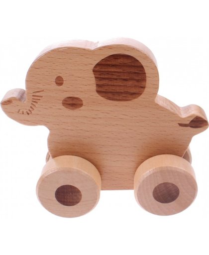 Jouéco houten olifant op wielen