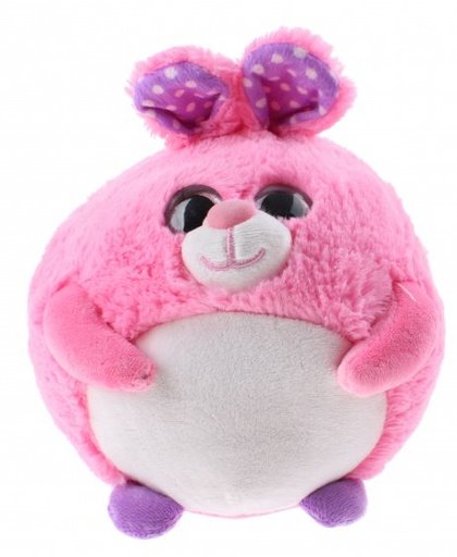 Toi Toys knuffel konijn pluche roze 20 cm