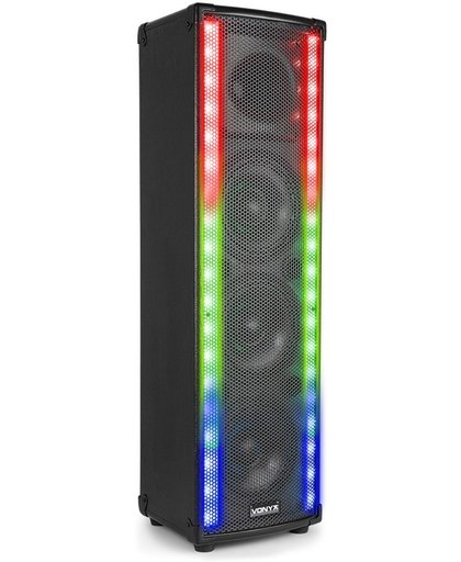 Vonyx LightMotion LM80 actieve 600W Bluetooth speaker met meerkleurige LED lichtshow
