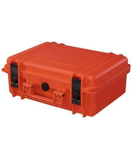 MAX430CAM Waterdichte koffer oranje met flexibele vakverdeling 42,6 x 29,0 x 15,9 cm