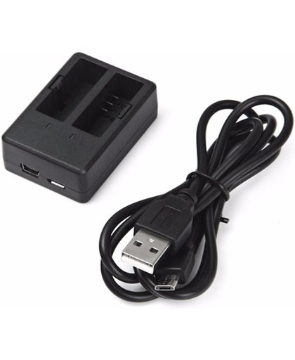 Cam battery charger-Compact USB Dual Charger- Dual Battery Charger-Dubbele batterijlader