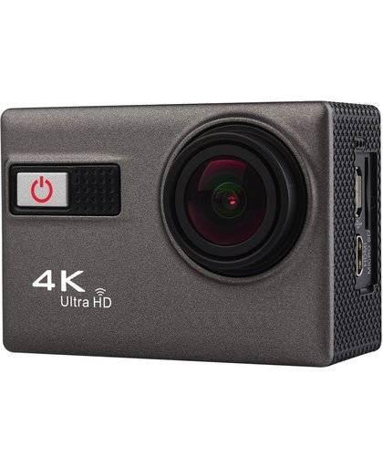 F68R 4K Portable WiFi Waterdichte Sport Camera met afstandsbediening, 2.0 inch scherm, Novatek 96660, 170 A+ graden groothoeklens, waterbestendig tot 30m(grijs)