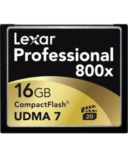 Lexar Professional UDMA 7 CompactFlash kaart 16GB 800x