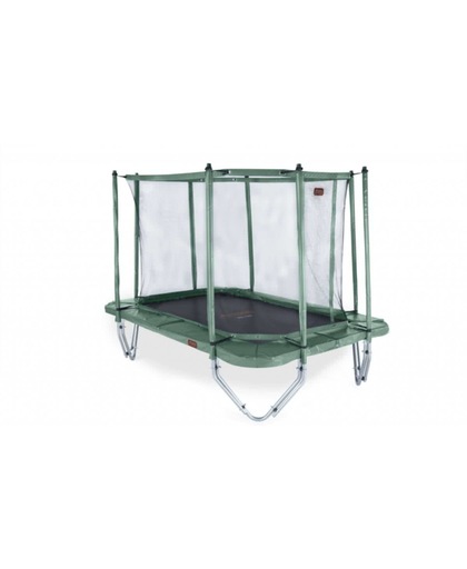 Avyna trampoline PRO-LINE 234 (340x240cm) + net boven + ladder - groen