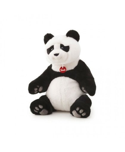 Trudi Knuffel pandabeer Kevin 45 cm zwart / wit
