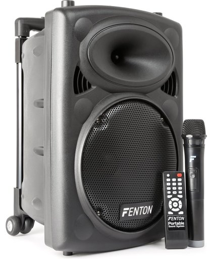 Fenton FPS10 Mobiel Geluidssysteem 10 inch BT/MP3/USB/SD/VHF