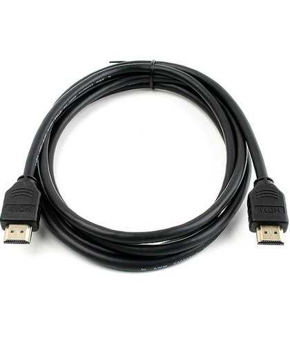 Supersnelle Gold-Plated High Speed 1.4 HDMI Extender Kabel Zwart - Compatibel Met Alle HDMI Standaarden - 4 Lagen Protectie - 3m / 3 Meter Verlengkabel / Verlengsnoer / Verlenger / Verloopkabel / Verloopstekker