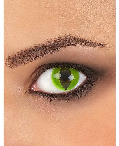 Groene reptiele contactlenzen - Schmink - One size