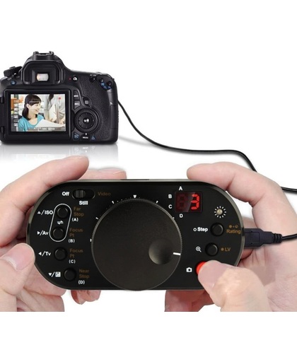 V-Control USB Focus Controller voor Canon EOS 1D Mark IV / 5D Mark III / 5D Mark II / 7D / 60D / 600D / 550D / 500D / 1100D (UFC-1S)