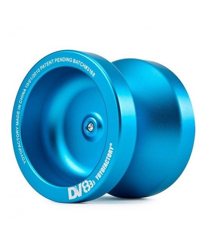 YoYoFactory DV888 aluminium jojo blauw 5,0 cm