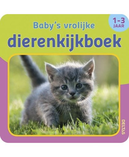 Deltas foamboek Baby's vrolijke dierenkijkboek 15 cm
