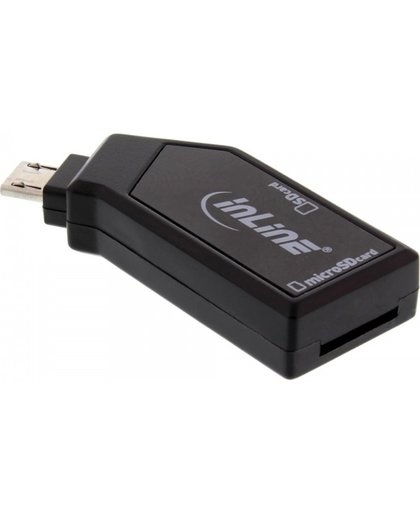InLine Micro USB OTG kaartlezer voor SD / Micro SD