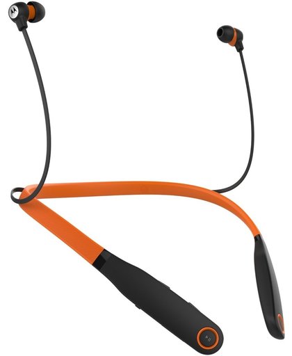 Motorola VerveRider+ mobiele hoofdtelefoon Stereofonisch Neckband Zwart, Oranje Draadloos
