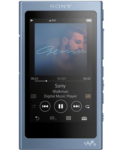 Sony NW-A45 - Walkman - Hi-Res Audio MP3-speler - 16GB - Blauw