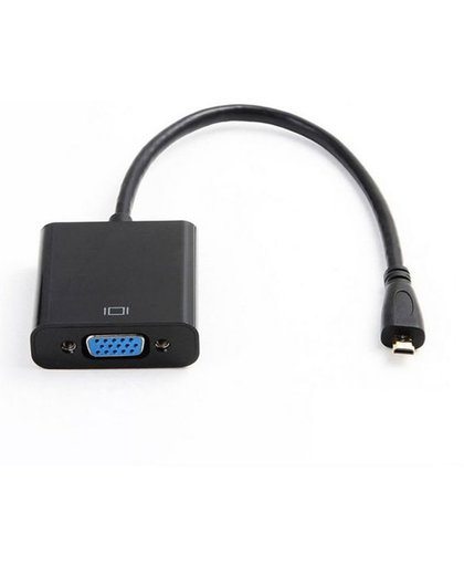 Coretek Micro HDMI naar VGA adapter - zwart - 0,15 meter